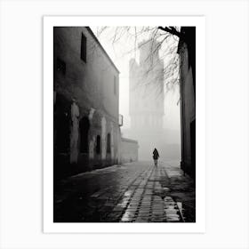 Ferrara, Italy,  Black And White Analogue Photography  3 Art Print