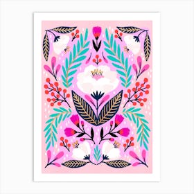 Fy Folkblossoms Art Print