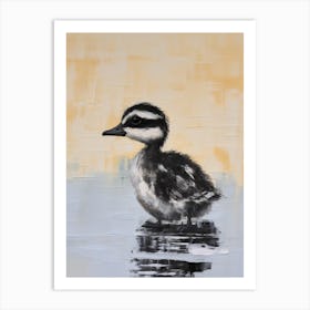 Impasto Duckling Portrait 1 Art Print