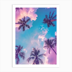 Palm Trees In The Sky 12 Art Print