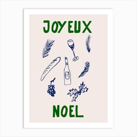 Joyeux Noel Art Print