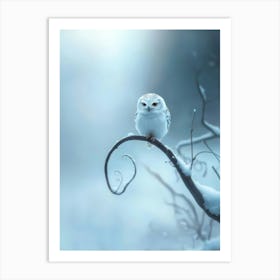 Snowy Owl. Generated with AI. Art Print 1 Art Print