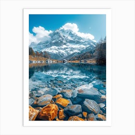 Swiss Alps Lake 1 Art Print