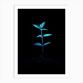 Glow In The Dark Plant 1 Art Print