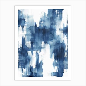 Abstract Blue Painting 24 Art Print