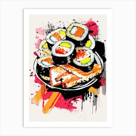 Sushi Paradise Art Print