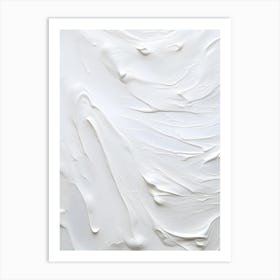 White Paint Texture 1 Art Print