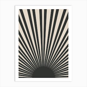 Abstract Sunburst No 1734 Art Print