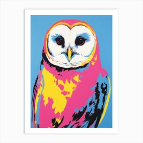 Andy Warhol Style Bird Barn Owl 2 Art Print
