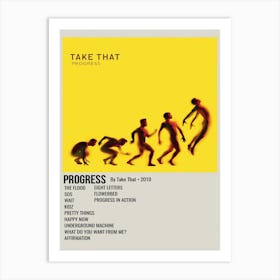 Progress By Take That • 2010 Poster 2 Art Print