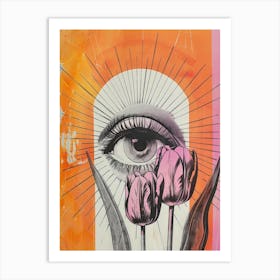 Eye Of The Tulips Art Print