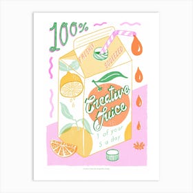 Creative Juice Layers Art Print
