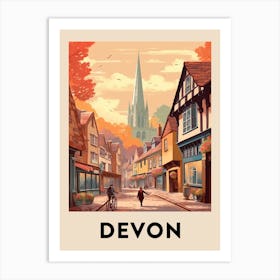 Vintage Travel Poster Devon 5 Art Print