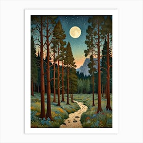 William Morris Yosemite Forest Art Print