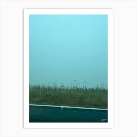 Foggy Day On To Mount Washington Art Print