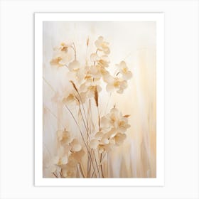 Boho Dried Flowers Orchid 1 Art Print