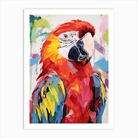 Colourful Bird Painting Macaw 2 Art Print
