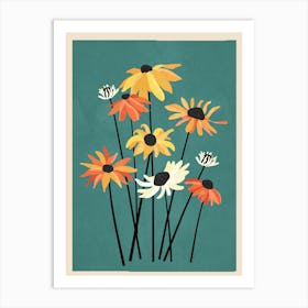 Abstract Flower Garden 2 Art Print