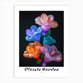 Bright Inflatable Flowers Poster Aconitum 1 Art Print