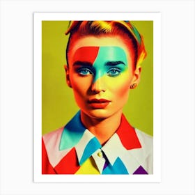 Rooney Mara Colourful Pop Movies Art Movies Art Print