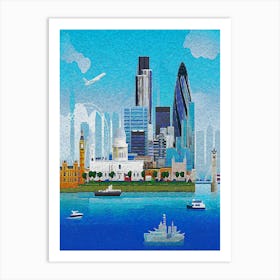 London Skyline Art Print