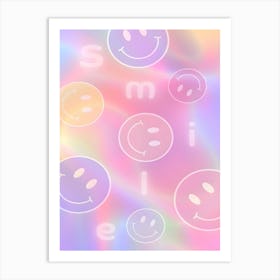 Smiley Face Painting Art Print