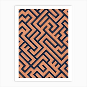 Maze Pattern Art Print