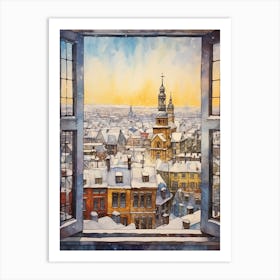 Winter Cityscape St Petersburg Art Print