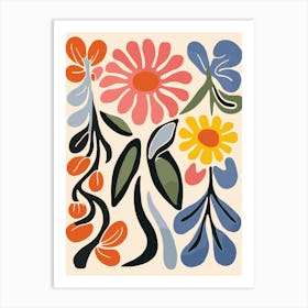 Flowers And Leaves 14 Art Print