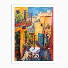 Malaga Spain 5 Fauvist Painting Art Print