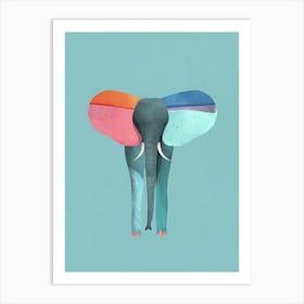 Colorful Elephant Art Print