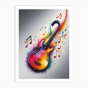 Guitar Wall Art Art Print