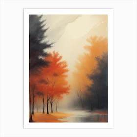 Autumn Forest Canvas Print Art Print