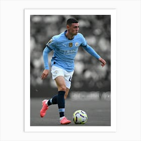 Phil Foden Of Manchester City Art Print