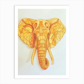 Elephant Head 1 Art Print