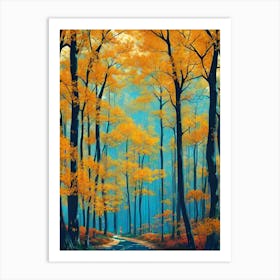 Autumn In The Forest 3 Art Print