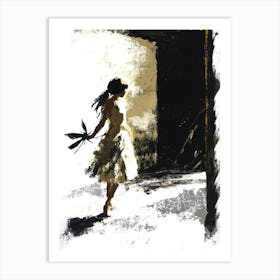 Girl In A Dress 3 Art Print