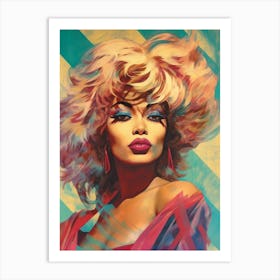 Tina Turner Retro Poster 6 Art Print