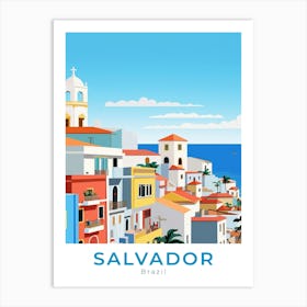 Brazil Salvador Travel Art Print