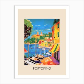 Portofino Italy 7 Vintage Travel Poster Art Print