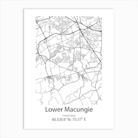 Lower Hutt,New Zealand Minimalist Map Art Print