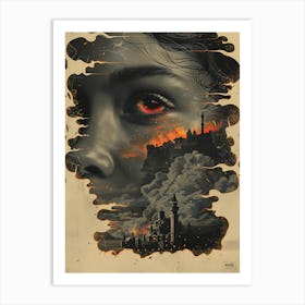 Woman'S Face 3 Art Print