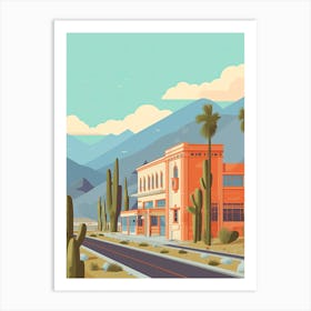 Lima Peru Travel Illustration 1 Art Print