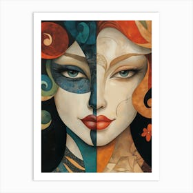 Art Deco Woman 20 Art Print