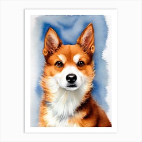 Portuguese Podengo Pequeno Watercolour Dog Art Print