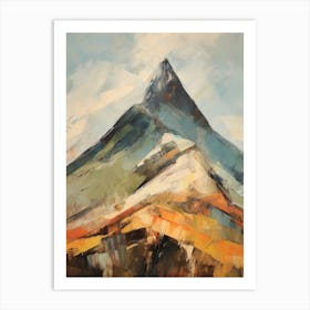 Yr Wyddfa Wales 2 Mountain Painting Art Print