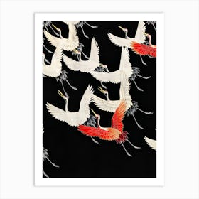 Cranes In Flight 1 Art Print