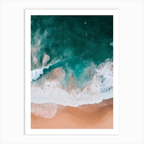 Aerial View Of A Beach 154 Art Print