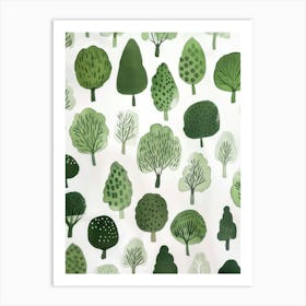 Green Trees 2 Art Print