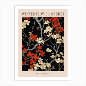 Winter Jasmine 1 Winter Flower Market Poster Art Print